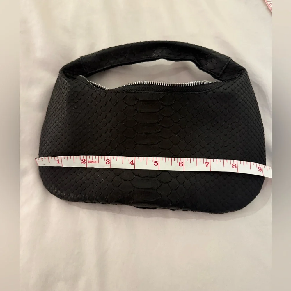 Custom made black python mini bag - Picture 3 of 8